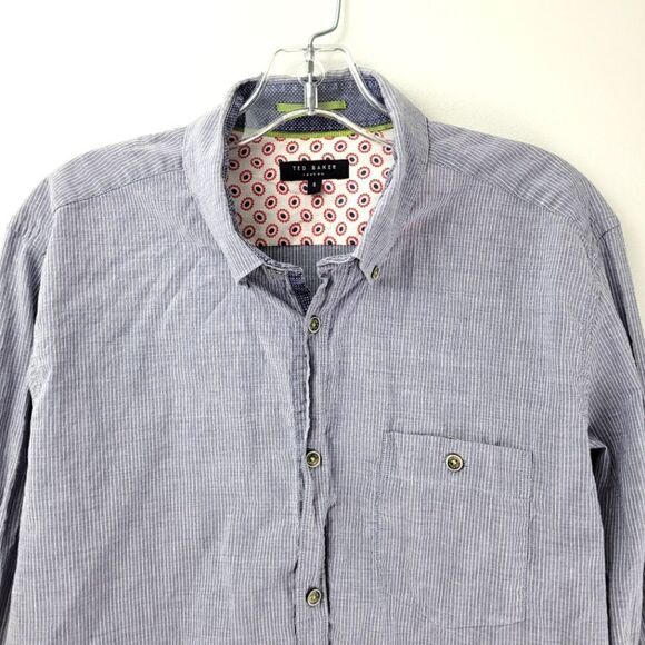 TED BAKER lightweight chambray button down - Picture 2 of 8